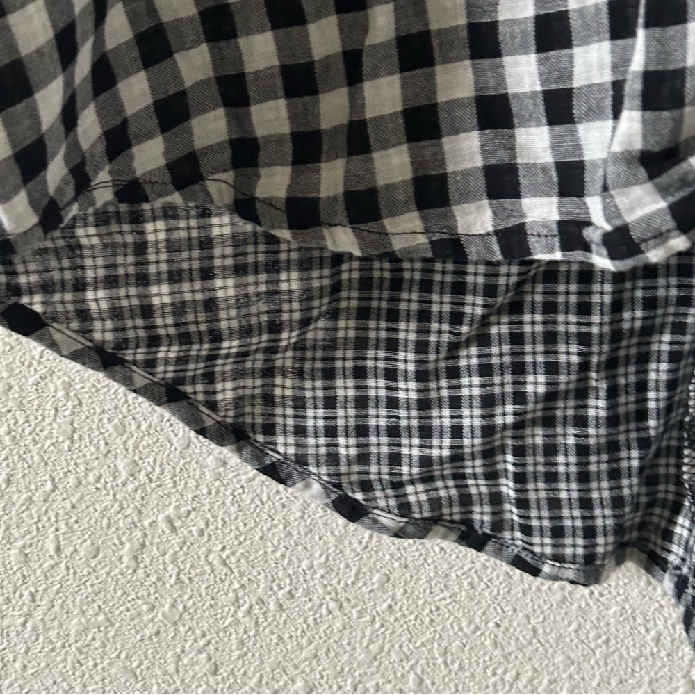 Madewell Women’s Check Top Small Boxy Cut Boho Minimalist Contemporary Boho - Picture 8 of 12